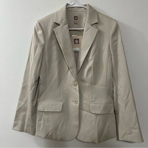 Anne Klein Beige (heather beechwood) 2 piece set blazer and skirt Size 8/10 NWT